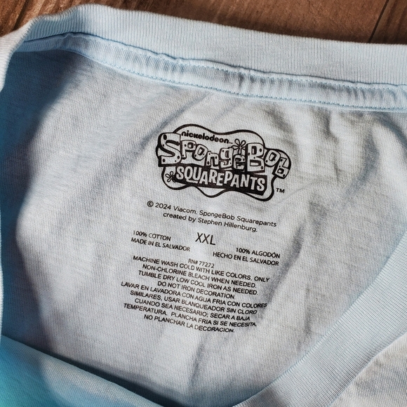 NWT Nickelodeon Women's SpongeBob Surfing Graphic Tank Top - Light Blue XXL - Picture 5 of 14